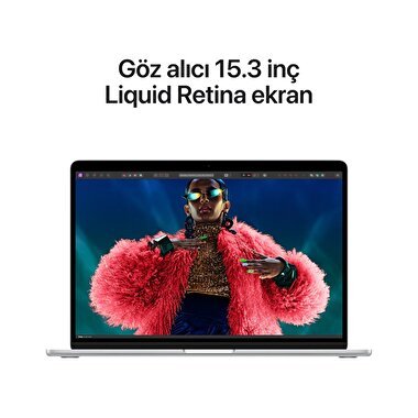 Apple MacBook Air 15' M3 Çip 8 Çekirdekli CPU 10 Çekirdekli GPU 24GB Bellek 512GB SSD Gümüş  MC9J4TU/A