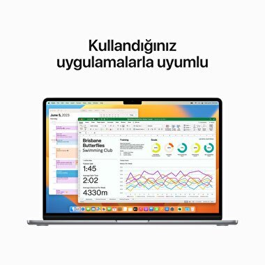 15 inç MacBook Air-Uzay Grisi 8CPU M2 1 TB SSD Z18N000VS